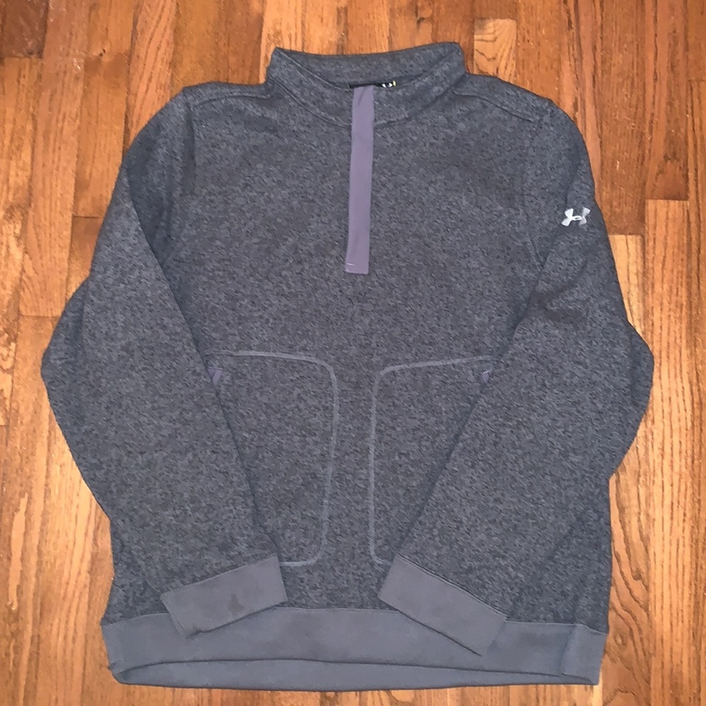 Under Armour 3/4 Zip Fleece Lined Sweater Sz 2XL